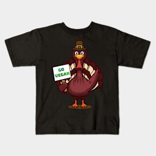 Thanksgiving Go Vegan Kids T-Shirt